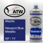 Preview: Mazda, Newport Blue Metallic, KP / 1Y: 400ml Sprühdose, von ATW Autoteile West.